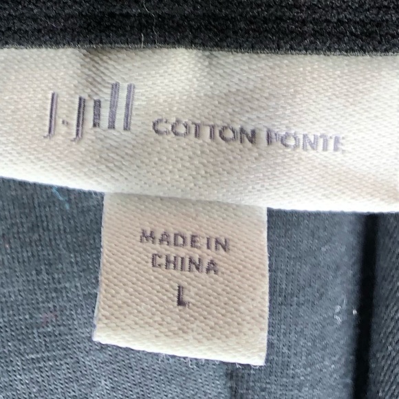 J.Jill cotton ponte pants very soft size L - Picture 2 of 2